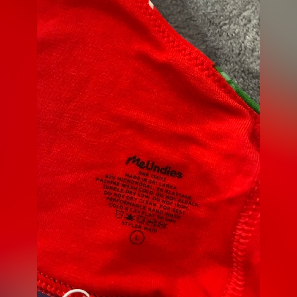Me Undies Christmas Cozy Dino Bralette Large Holiday Nwt — image 2 of 5